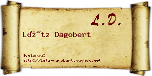 Létz Dagobert névjegykártya